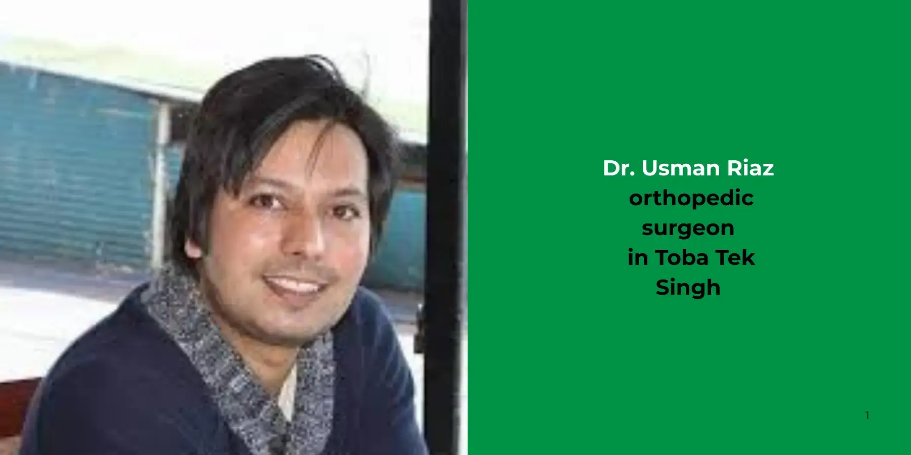Dr. Usman Riaz - orthopedic surgeon