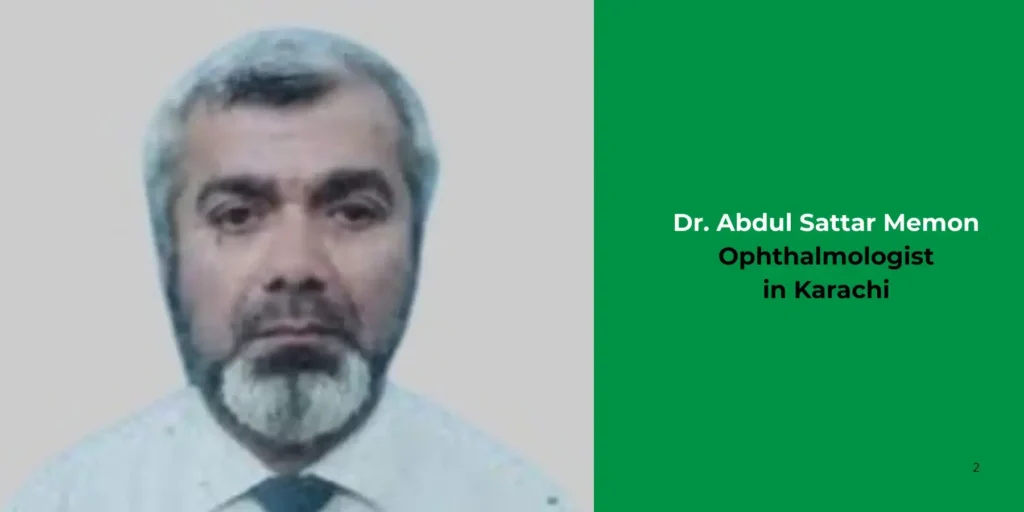 Dr. Abdul Sattar Memon-Ophthalmologist
