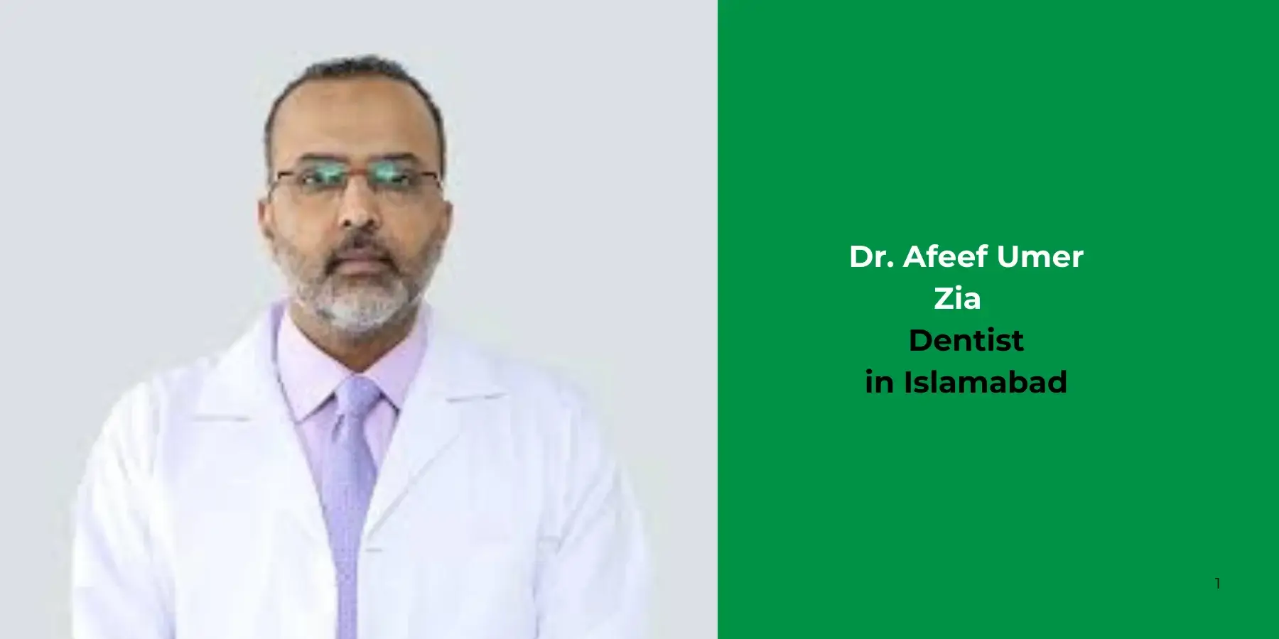 Dr. Afeef Umer Zia- Dentist