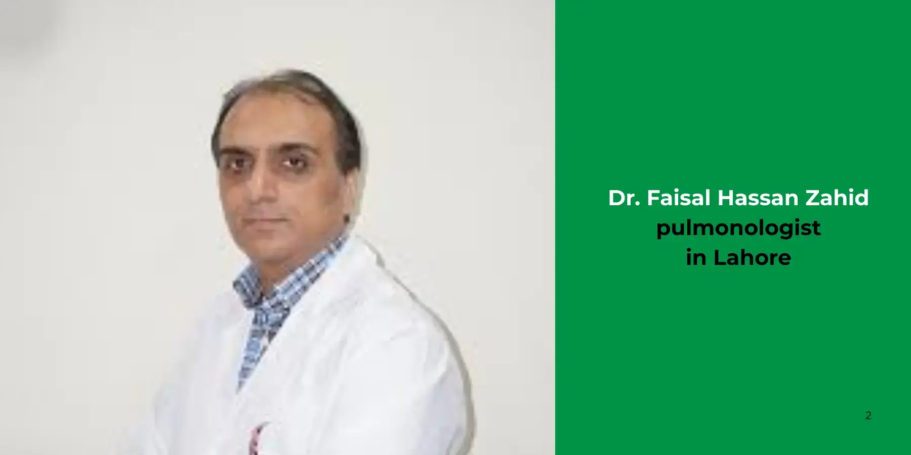 Dr. Faisal Hassan Zahid- pulmonologist
