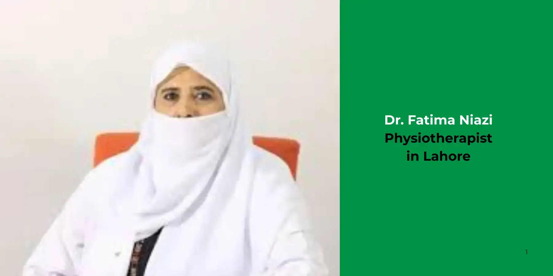 Dr. Fatima Niazi-Physiotherapist