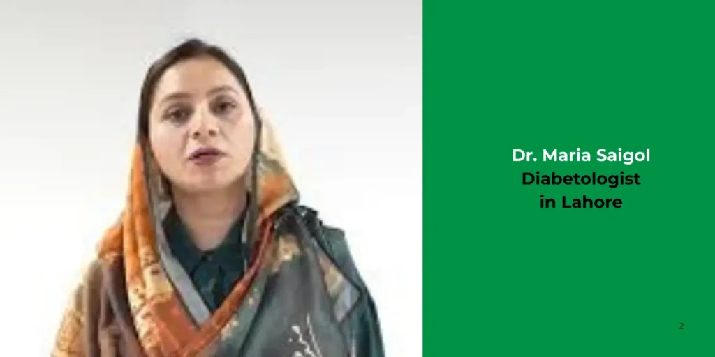 Dr. Maria Saigol - Diabetologist