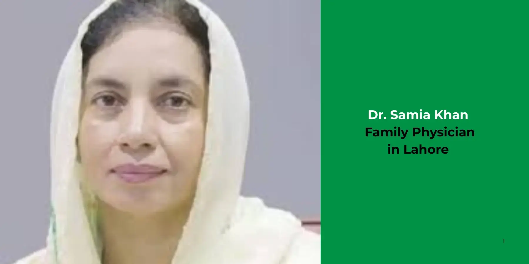 Dr. Samia Khan- family physician
