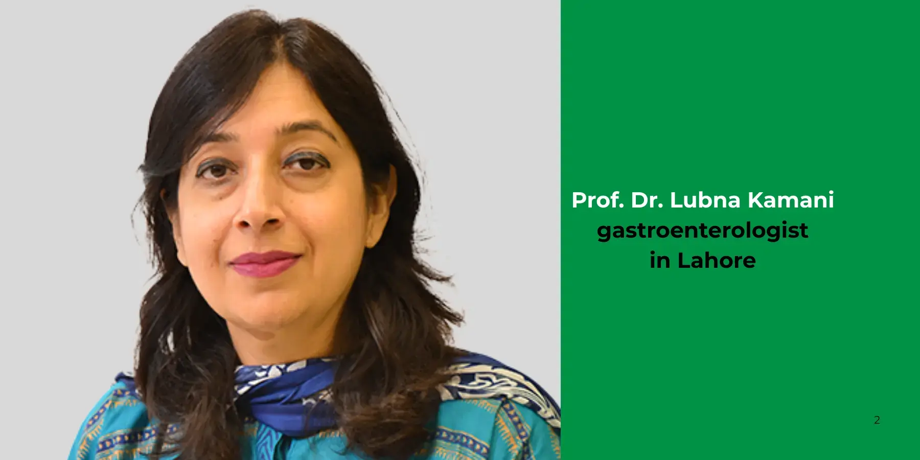 Prof. Dr. Lubna Kamani- gastroenterologist