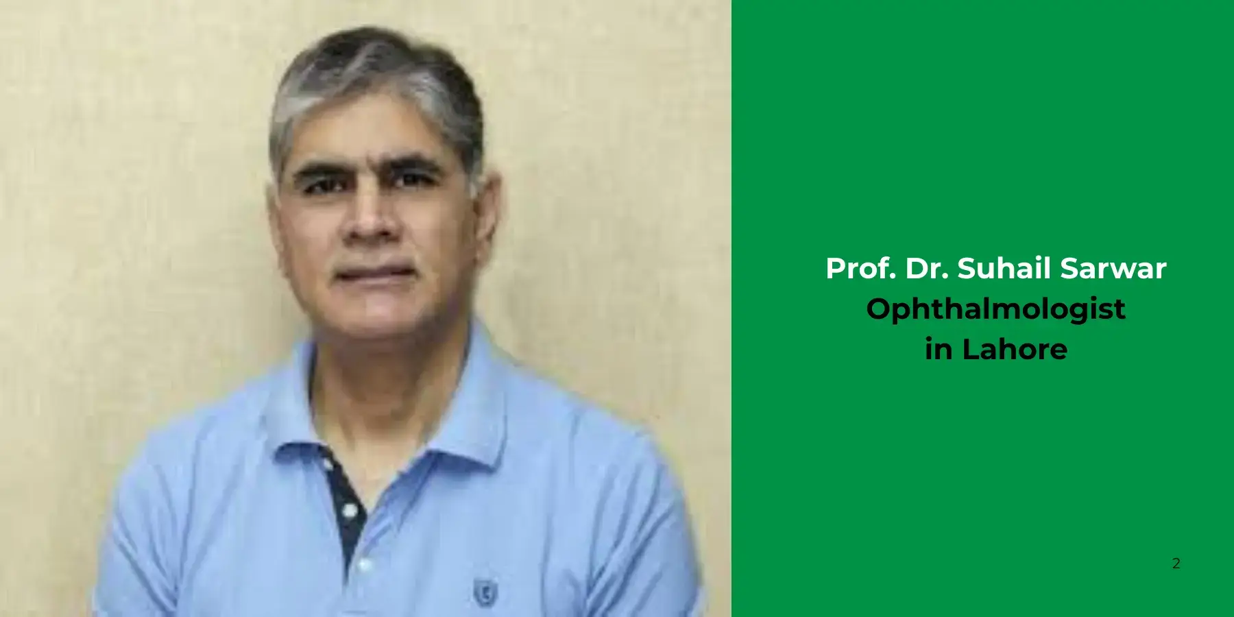Prof. Dr. Suhail Sarwar -Ophthalmologist