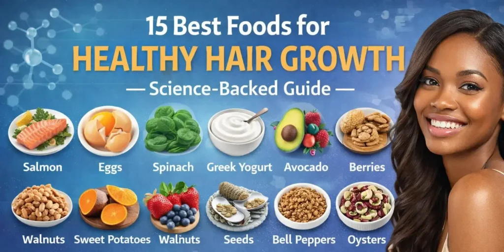15 Best Foods for Healthy Hair Growth - Science-Backed Guide